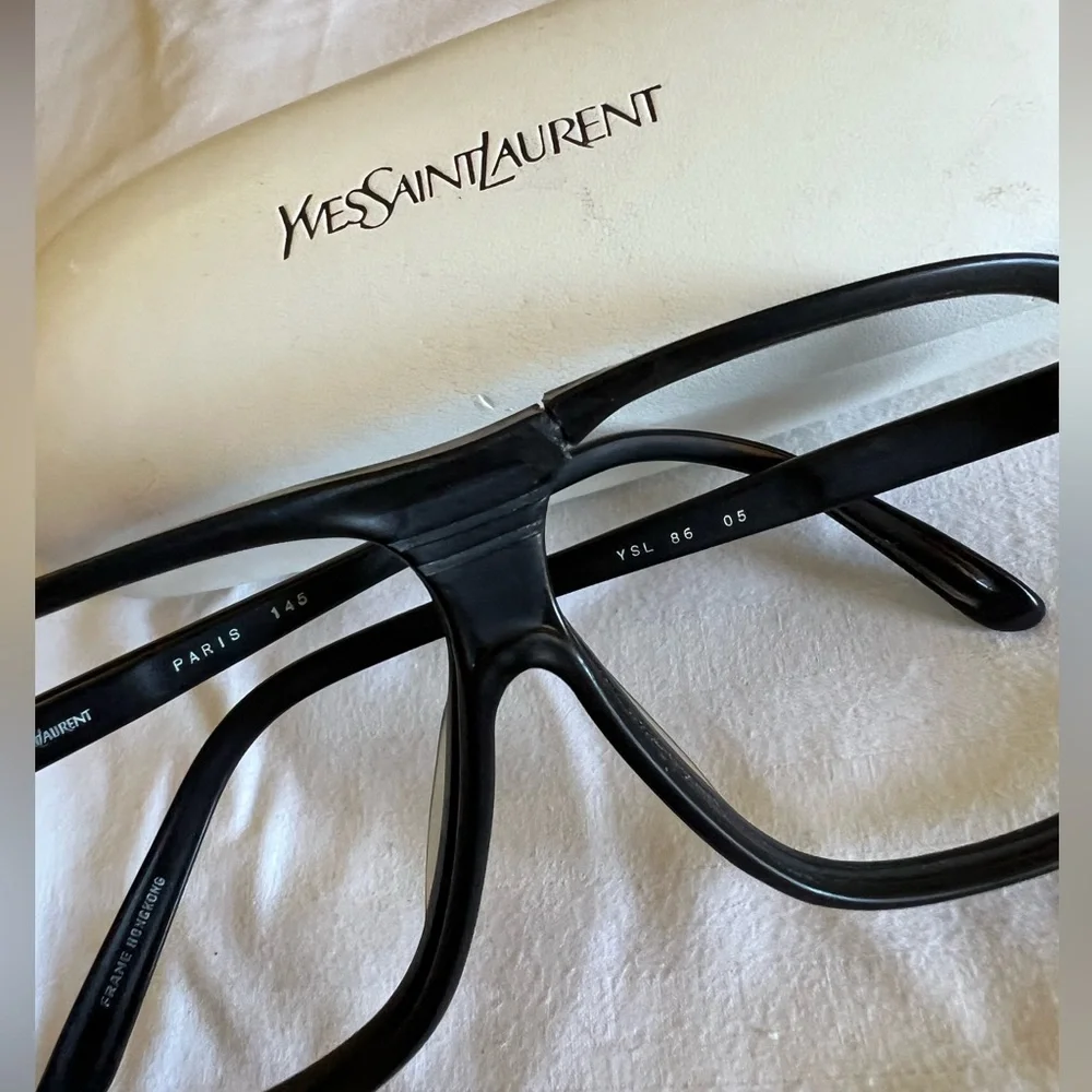 Vintage YVES SAINT LAURENT 549 Oversized Sunglasses Frame Made in France - Picture 16 of 16